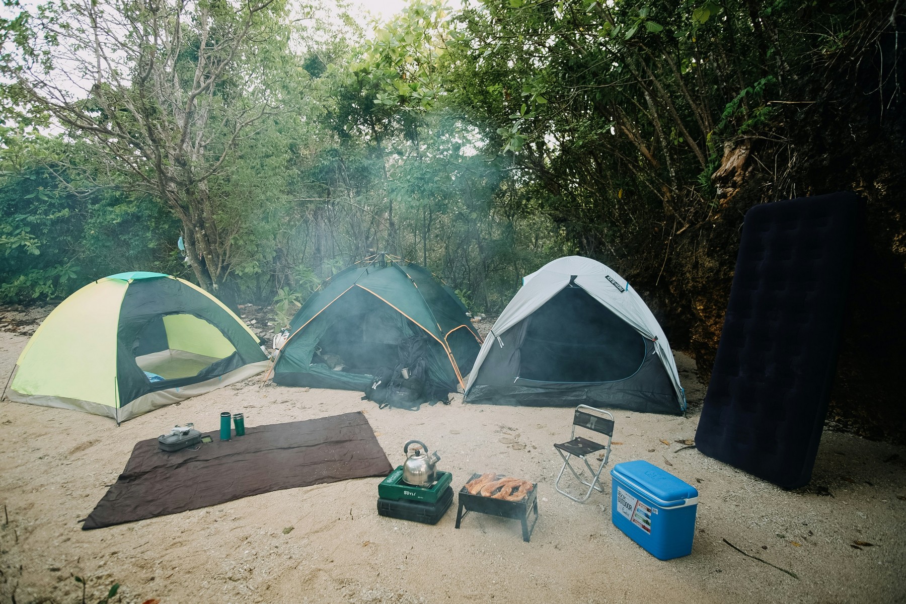Campingtoilette in der Natur